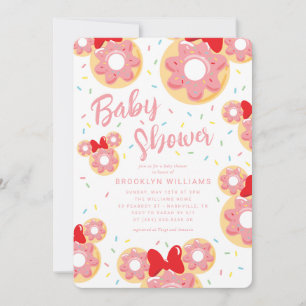 Invitation Minnie Mouse   Baby shower bébé Donut