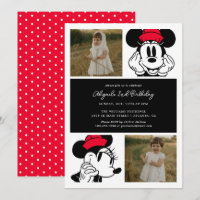 Minnie Mouse Fille Anniversaire | Collage de photo