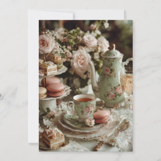 Invitation Mint & Macarons | Soins sucrés