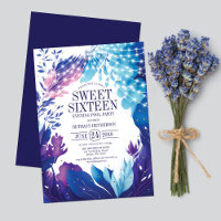 Minuit Blue Foliage Soirée Pool Party Sweet 16