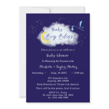 Minuit Blue Starlit Baby Boy Bliss Stork