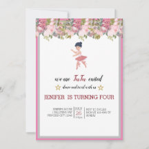 Minuscule danseur | Ballet Floral rose Fête Annive