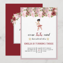 Minuscule danseur | Ballet Floral rose Fête Annive