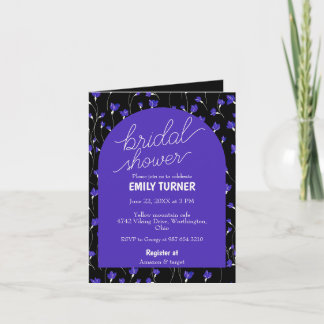 Invitation minuscule douche à fleurs