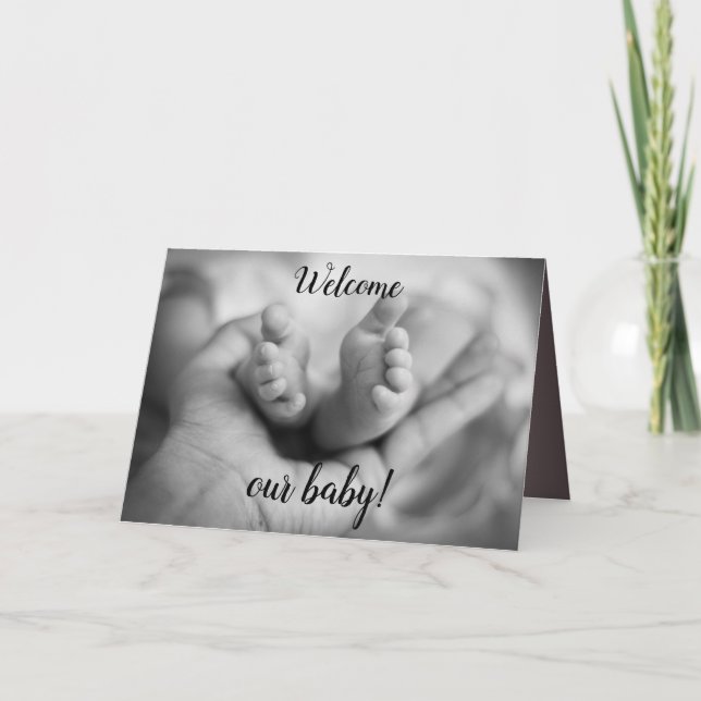 Invitation Minuscules orteils pour bébés personnalisés (Devant)