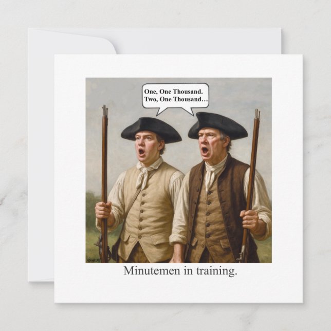 Invitation Minutemen in training. (Devant)