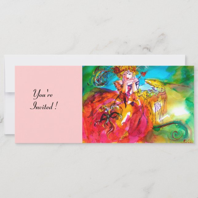 INVITATION MIRANDOLINA MARDI GRAS MASQUERADE PARTI (Devant)