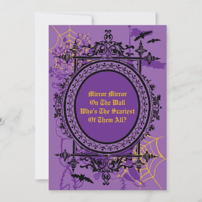 Invitation Miroir Halloween Invitation (Devant)