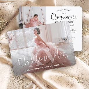 Invitation Mis XV Moderne Quinceañera 2 Photo 15e anniversair
