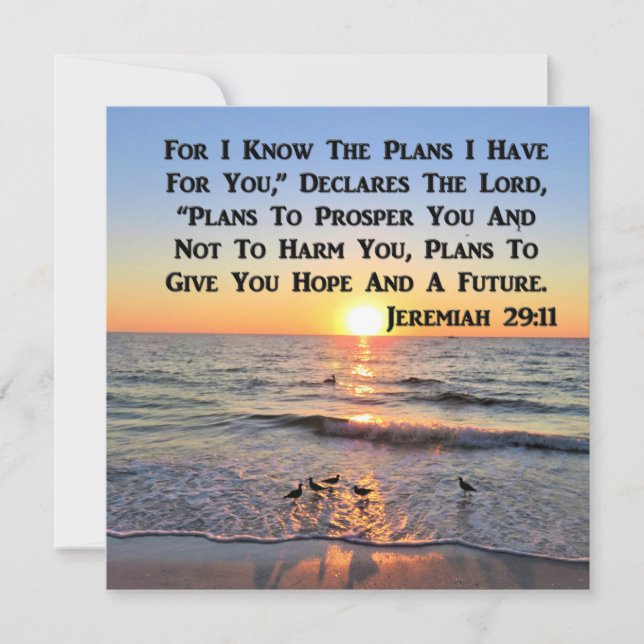 INVITATION MISE À JOUR DE JEREMIAH 29:11 SUNRISE (Devant)