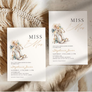 Invitation Miss To Mrs. Chaussures de Mariage Mariage Cérémon