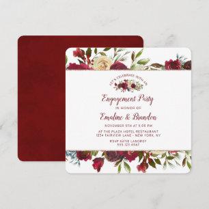 Invitation Mistletoe Manor Fêtons la fête de l'engagement