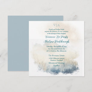 Invitation Misty Morning Meadow 2 Mariage