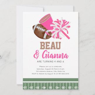 Invitation mixte de fête d'anniversaire