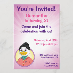 Invitation Mme Birdy