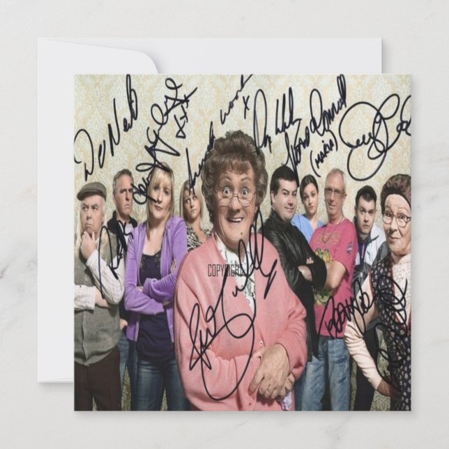 Invitation mme browns boys signed (Devant)