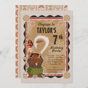Invitation Moana   Anniversaire tribal
