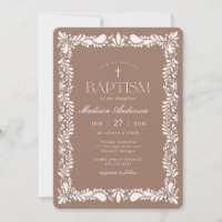 Mocha Brown Talavera Carrelage Fiesta Baptême
