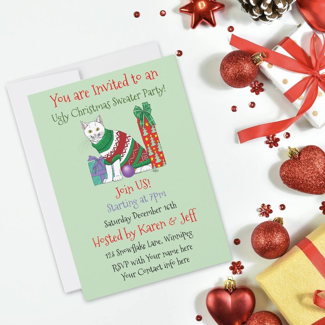 Invitation moche de la fête de Noël (Créateur téléchargé)