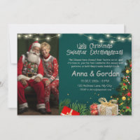 Invitation moche de la fête de Noël