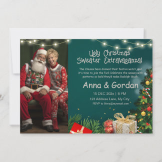 Invitation moche de la fête de Noël