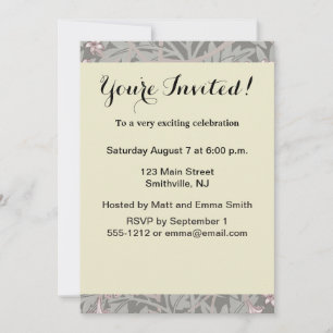 Invitation Mode de mariage antique homme femme 1823