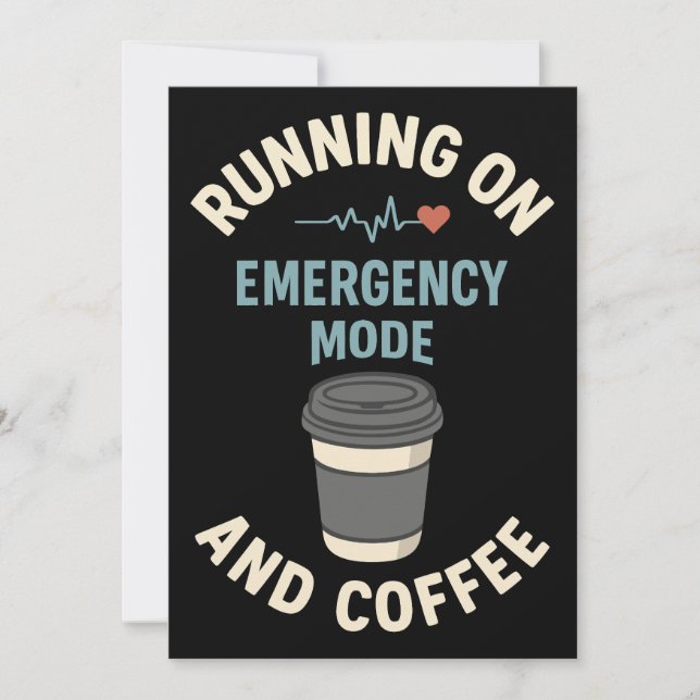 Invitation Mode d'urgence actif alimenté par café (Devant)