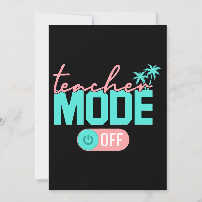 Invitation Mode Enseignant Désactivé Dernier Jour D'école Heu (Devant)