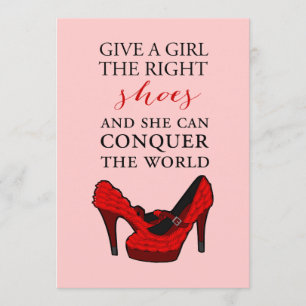 Invitation Mode stylet BirthdayInvitation de talons hauts