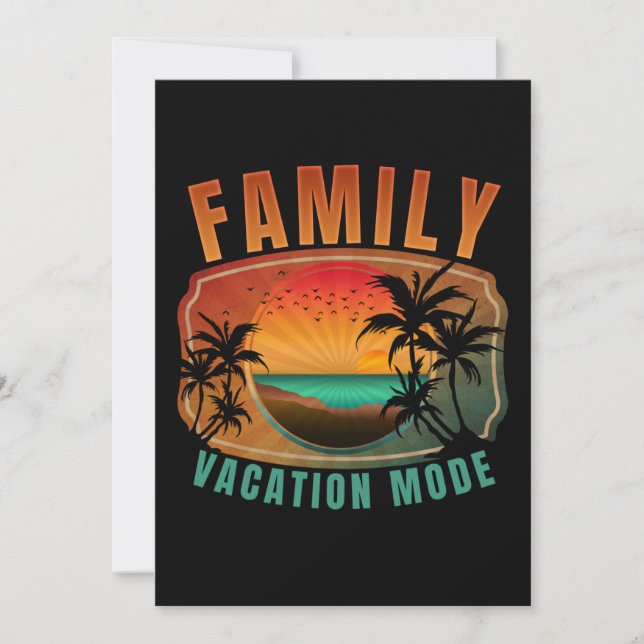 INVITATION MODE VACANCES FAMILIALES (Devant)