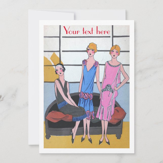 Invitation Mode vintage (Devant)