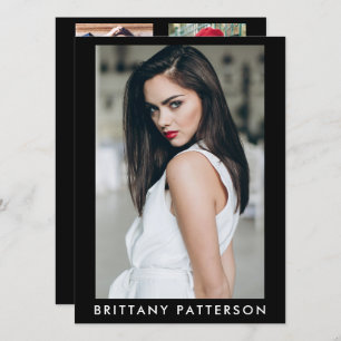 Invitation Modèle Actor Pro Comp Card Femme 5 Photo