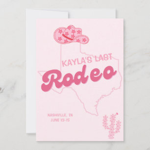Invitation Modèle de dernière fête de célibataire de rodéo