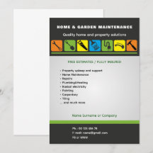 Modèle de flyer de services à domicile modifiable