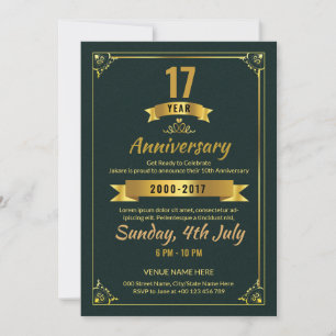 Invitation Modèle de flyer d'invitation d'anniversaire