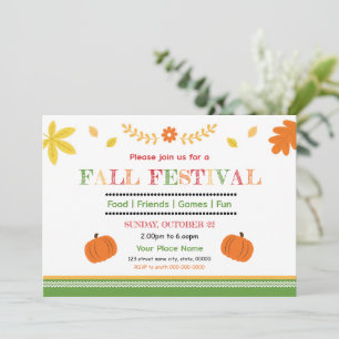 Invitation Modèle de Flyer pour le Festival d'Automne