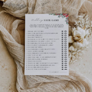 Invitation Modèle de jeu de chaussures Mariage de Noël,