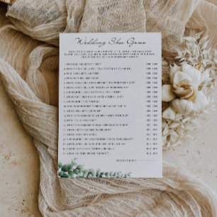 Invitation Modèle de jeu de chaussures Mariage de verdure,