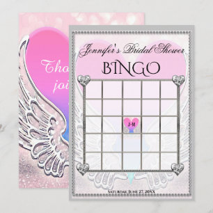 Invitation Modèle de jeu Fête des mariées Bingo