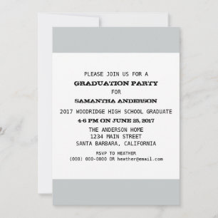Invitation Modèle de la fête de graduation