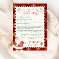 Modèle de lettre personnalisée du Père Noël