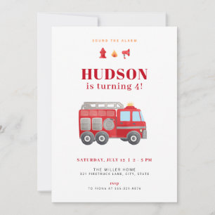 Invitation Modèle de l'invitation d'anniversaire du camion ro