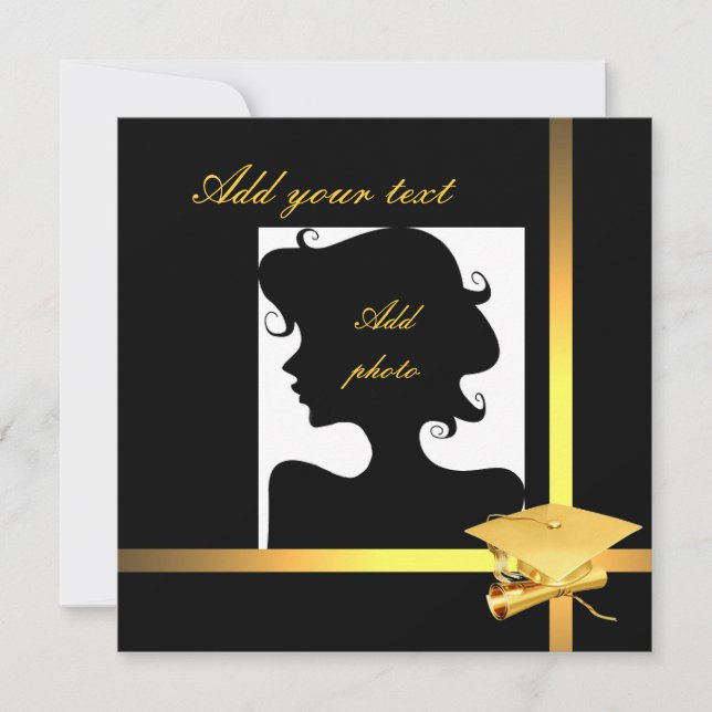 Invitation Modèle de l'invitation de diplôme (Devant)