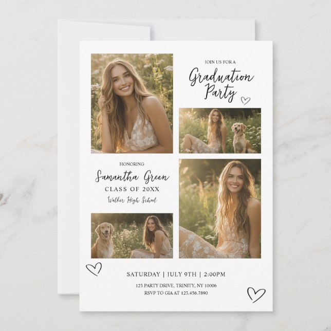 Invitation Modèle de remise de diplôme 2025 (Devant)