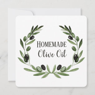 Invitation Modèle d'emballage de bouteilles d'huile d'olive É