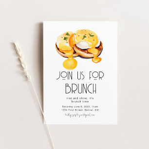 Invitation Modèle d'invitation à une soirée brunch avec nous