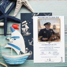 Modèle d'invitation au capitaine Funérailles