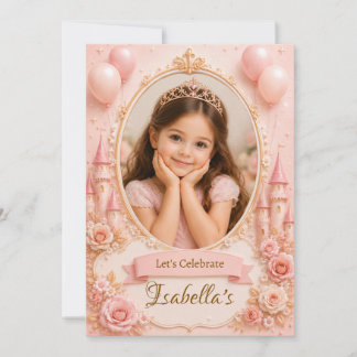 Invitation Modèle d'invitation d'anniversaire de princesse (S