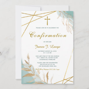 Invitation Modèle d'invitation de confirmation de garçon