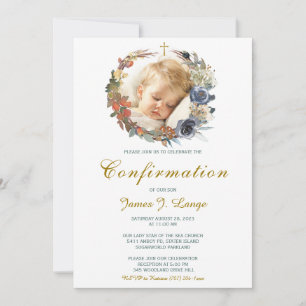 Invitation Modèle d'invitation de confirmation de garçon
